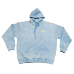 Sky blue oversized heavyweight hoodie with embroidered Bulletproof Apparel logo.